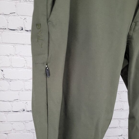 BYLT Green Everyday Pant 2.0 Stretch Tapered Premium Basic Size Medium M (31x30) - Picture 11 of 13